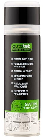 Peinture pour pare-chocs Autotek, Noir, 300ml