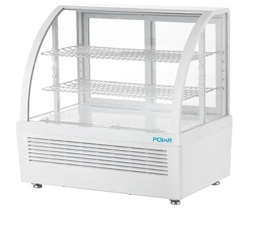 Polar C-Series Countertop Display Fridge White, 100Ltr