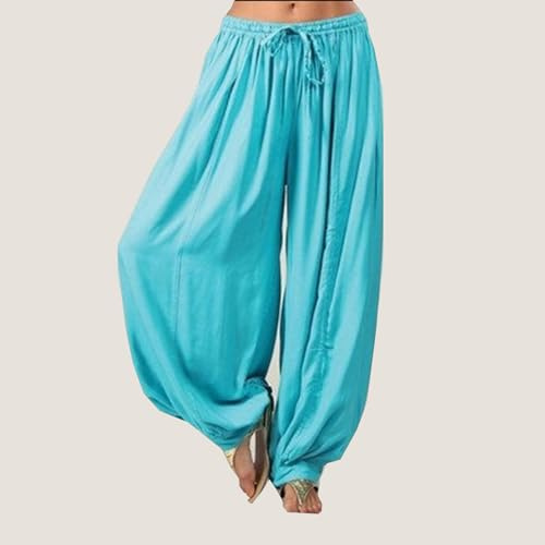 Pantalones De Tai Chi Super Soft Modal Spandex Harem Yoga Pilates Trousers Tai Chi Pants Wide Leg Men Women Kids Yoga Pants Qigong Open on the Ankles,Pink,L