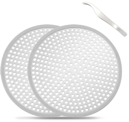 Galenecx 2 Pezzi Raccogli Capellis Doccia, Acciaio Inossidabile Filtro Doccias Capelli, Filtro Scarico Doccias Fori Rotondi Fini, Facile da Pulire Filtros Capelli Doccia, Adatto per Bagno