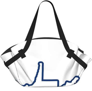 West Virginia Bandiera dello Stato Stampa Mappa Pieghevole Campeggio Bag Duffle Bag Borsa da Viaggio Impermeabile Materasso Da Campeggio Per Parco Esterno Spiaggia
