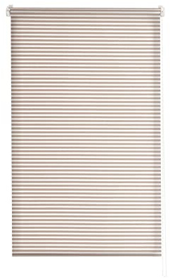 Estoralis | Robert | Estor Enrollable Diseño Moderno | Sin Taladrar Translúcido Rayas | Taupé | 70 x 195 cm (Ancho/Alto) Tamaño Tela 67 x 190 cm | Estores para Ventanas y Puertas