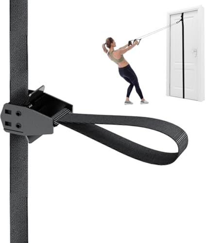 FITKIT Cinghie di ancoraggio mobili per porte e pareti con punti multipli regolabili per bande di resistenza, attacco per allenamento per palestra domestica, adatto per porte da 1,8 a 2,4 m