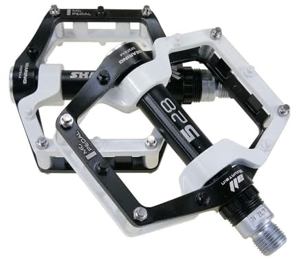 Mountain Bike Pedals, Aluminium Alloy Bicycle Pedals, 9/16 Sealed Bearing Non-Slip Pedal, Lightweight Road Cycling Bicycle Pedal Platform for Road Mountain BMX MTB Bike