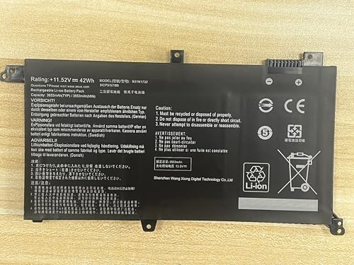 BRTONG B31N1732 B31Bi9H Batterie pour Ordinateur Portable ASUS VivoBook X430UF X430UN X430FA X430FN S430UA S430FN S14 K430FN K430UF R430FA R430FN S4300UF V430UF V430F N F571GD FX571GT