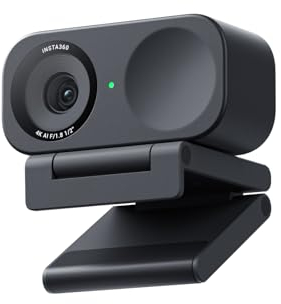 Insta360 Link 2 C AI-Powered 4K Webcam with 1/2 Sensor for Increased Detail, Pro Audio, Gesture Control, HDR, AI Tracking, Deskview and Streamer Mode - Built-in Privacy Protection