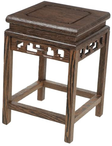 FONDOTIN Base per Vaso in Legno Piedistallo Espositivo per Artigianato Supporto per Fioriera Decorativo Espositore in Legno Resistente Adatto per Vasi e Oggetti Decorativi Design Tradiziona