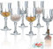 Rliocvhe 6 Pcs Verres à shot 50ml, Verre a Whisky en Cristal, Verres à Liqueur, Verre à Vin, pour Rhum Brandy Grappa e à la Maison, Fête