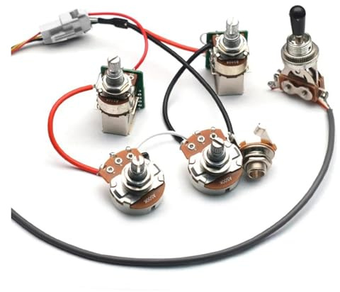Förkopplad gitarrkablage Förkopplad kit med spolbrytare