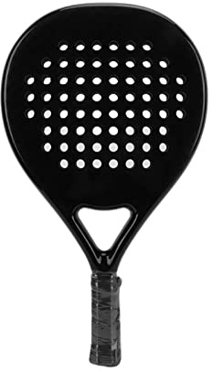 Raquette de Beach Tennis entièrement en Fibre de Carbone, avec Noyau en Mousse EVA, Design à tête carrée et Face Brillante, dotée d’Une Sangle de Poignet pour Un contrôle et Une