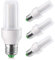 Elrigs Bombilla LED E27 luz fria, 7W LED Tubular Equivalente a 60W Halógenas o 12W Bombillas bajo consumo, 6000K Blanco Frio iluminacion para luz habitacion No Regulable, 4 Unidades