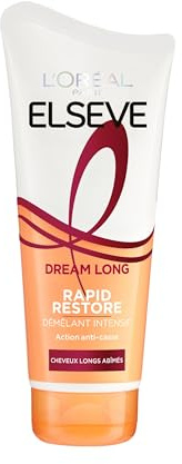 L’ORÉAL PARIS - Après-Shampooing Intensif Rapid Restore - Cheveux Longs - Action Soin Anti-Casse - Acidé Aminé et Huile de Ricin - Elseve Dream Long - 180 ml