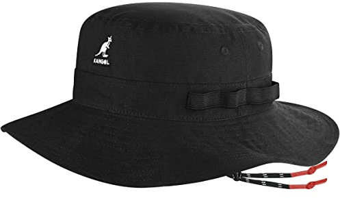 Kangol - Fischerhüte Herren Utility Cords Jungle - Size M - Charbon