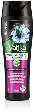 Vatika Naturals Multivitamin Blackseed Shampoo - 400ml | For Shine, Complete Nourishment & Strength | Enriched With Blend Of Vitamin A,E,F & Blackseed