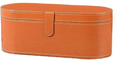 BBTISG Pelle PU Scatola Portaoggetti Per Asciugacapelli, 33,5 x 13,5 x 13cm Custodia Da Viaggio Per Asciugacapelli Per Dyson Supersonic HD01 HD03 Hair Dryer (arancione)