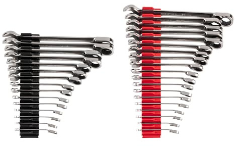 TEKTON Reversible Ratcheting Combination Wrench Set, 34-Piece | WRC94305