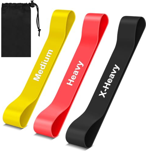 Fefod Bandes Élastiques pour Corriger Hallux Valgus, 3PCS Bandes de Résistance Pieds, Kit 3 Niveaux Élastiques, Separateur Orteil, Correcteur Hallux Valgus, Fasciite Plantaire Rééducation Barefoot