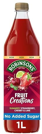 Robinsons Fruit Creations Real Fruit Squash Strawberry, Cherry & Lime 1L