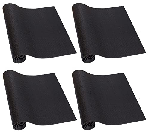 HD Fitness Tappetino Fitness EVA 200x100x0,7cm – Tappeto Antivibrazione e Antiscivolo per Tapis Roulant, Cyclette, Ellittica, Vogatore e Attrezzi Palestra – Protezione Pavimento, Nero/Grigio/Azzurro
