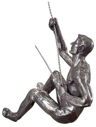 VINGAA Climber Sculpture, Climbing Man Wall Sculpture, Climbing Men Figures Wall Hanging, Modern Simplicity Resin Sculpture Creative Climbing, for Modern Wall Decor and Motivational Art