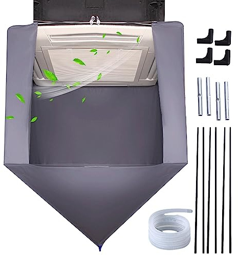Kit de limpieza de aire acondicionado, cubierta de limpieza de aire acondicionado de PVC, bolsa de servicio de aire acondicionado impermeable de doble cara, funda de servicio reutilizable, bolsa de