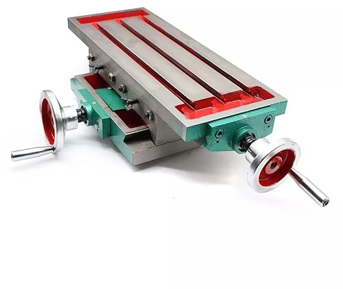 Tagtuell Perceuse d'établi en croix de 450 mm - En fonte professionnelle - Pour foret à colonne - Large mâchoire et utilisation polyvalente - Table de fraisage avec axe en X de 23 cm - Axe en Y de 11