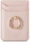DMaos Card Case avec Anneau pour Les Filles RFID Credit Wallet PU Cuir bâton sur la poignée arrière pour iPhone et Samsung Smartphones - Rose