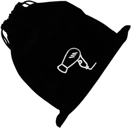 TOVINANNA Borsa Sacchetto per Nera Chiusura a Flanella in Asciugacapelli Coulisse Multiuso per Soggiorni Casa Camera Ospiti
