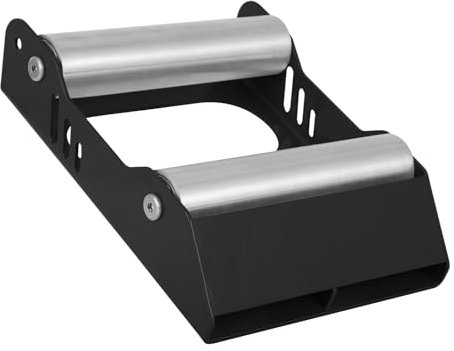 Runfarr Soporte Limpieza Ruedas Moto,Soporte Rodillo Limpieza Cadena Giratoria Rueda Neumático,Universal para Moto Limpieza Cadenas Lubricación Inspección Neumáticos-Negro