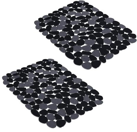 2 Pcs Dish Drying Mat Multipurpose PVC Sink Mat for Glassware Plates Bathroom