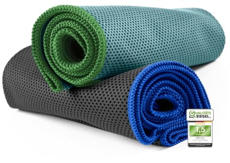 NirvanaShape 1x Kühlendes Handtuch - Mikrofaser Kühltuch als Sporthandtuch für Fitness, Yoga, Sport, Golf - Ice Towel Handtuch mit Kühlfunktion
