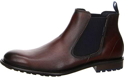 bugatti Herren Chelsea Boots, Männer Stiefeletten,Schlupfstiefel,Stiefel,Bootee,Booties,halbstiefel,Kurzstiefel,mittelbraun (6400),46 EU / 11 UK