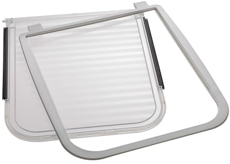 Ferplast Puerta para Gatos de Recambio Swing 9 Puerta para Gatos Swing 9 Tamaño pequeño, Blanca