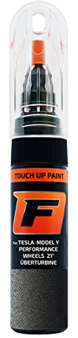 FIRANTO Lackstift Autolack Reparaturstift für Tesla Motors Model Y/Model 3 Performance Überturbine Felgen - 2-in-1 Autolack Kratzer 15ml