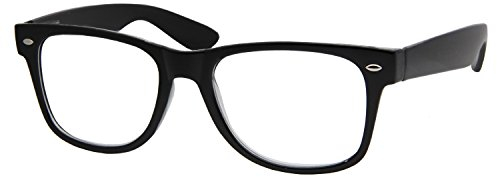 grinderPUNCH Lettori ad alto ingrandimento Occhiali da lettura 1.00-6.00 (nero, 1.25)