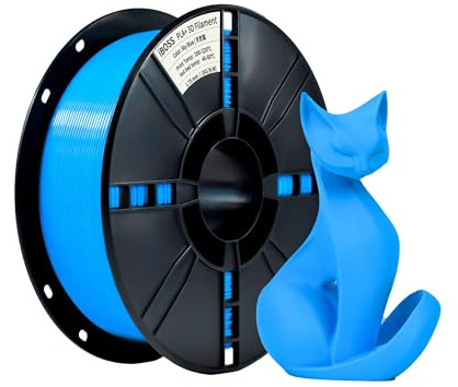 iBOSS PLA+ Filament 1.75mm, PLA Plus 3D-skrivarfilament, Dimensionell Noggrannhet +/- 0.02mm, 1KG Spole,3D-tryckmaterial för 3D-skrivare, ljusblå