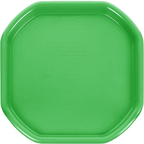 CHPL Fun Play Sand Pit Tray Plastic Small Mixing Tray 70cm x 70cm Assorted Tuff Tray Messy Activities For Cement Mortar and Sand Plastering - (Set Of 1, Lime Green)
