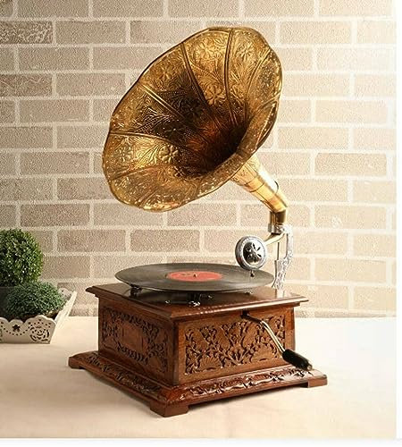 HMV Working Gramophone Player Phonograph Gramophone Vintage Look Vinyl Recorder