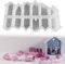 12 PCS Mini Silikonform Haus, DIY Silikonformen Gießformen Haus, Gießformen Silikon für Sojawachs Kerzen, Seife, Handwerk, Ostergeschenke