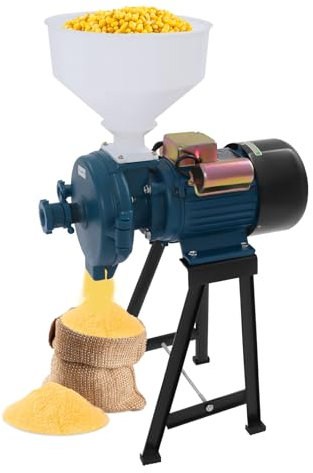 Yolancity Mulino elettrico da 2200 W per grano per cereali, grano elettrico, macinino per cereali, mais, paglia