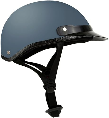 VVPEC Motorcykel Öppet ansiktshjälm Vintage Halv Motorcykelhjälm Cruiser Chopper Scooter Pilot ECEDOT Certifierad Retro Motorcykel Vuxen Crash Mopedhjälm for män och kvinnor(3)