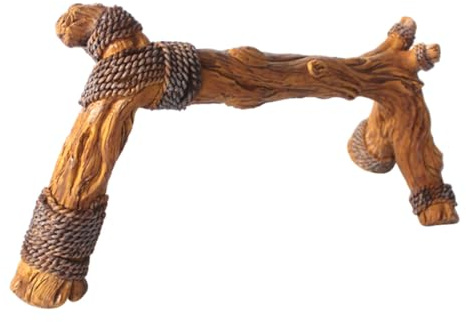 ROMISBABA Ramo di Legno Realistico per Rettili, Decorazione per Terrari di Serpenti e Camaleonti, Accessorio per Habitat Foresta Pluviale Rami per Arrampicata e Nascondigli