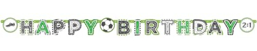 Amscan 9903023 - Kicker Football Kids Birthday Party Paper Letter Banner Decoration - 2m
