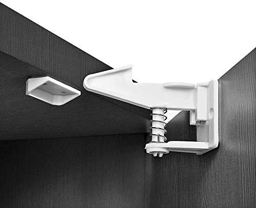 chuckle - 20 Schubladen & Schranksicherung für Babys & Kleinkinder - 20 Schlösser, 20 Schnallen, 40 Schrauben (Optional) - Einfach Einzurichten