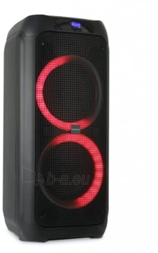 MANTA Bluetooth Karaoke-Lautsprecher SPK5310PRO - Leistungsabgabe bis zu 120 W RMS, Disco LED RGB Lichteffekte, Bluetooth 5.0, Equalizer, TWS, Aufnahme, FM Radio, Karaoke - 32,5x29x71