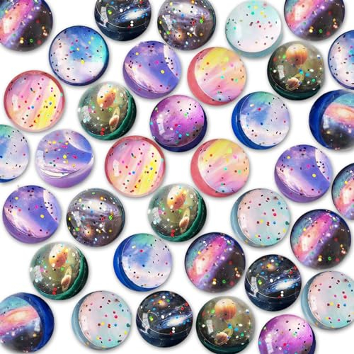 36 Stück Flummies für Kinder, Flummi Planeten, Flummis Groß 30 mm Gummiball Kinder Springball, Gummiball Hüpfbälle für Mitbringsel Kindergeburtstag, Flummi Spielzeug Geschenk Kindergeburstag Mitgebsel