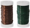 2 Rolls 55m Florists Flexible Green Wire, 0.35mm Gauge, Xmas Wreath & Craft Binding, Garden Paddle Wire for DIY Projects