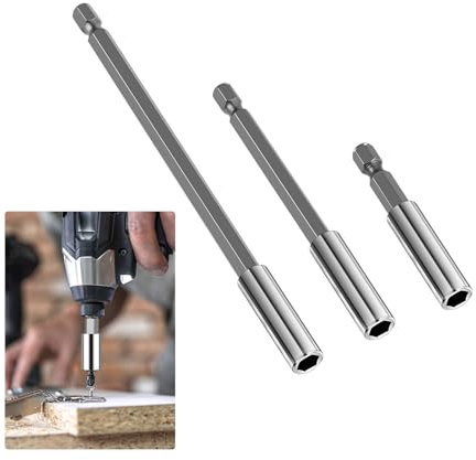 JIYIN 3 Stück Bithalter Magnetbohrer Set, 1/4 Bit halterung magnetisch Bit verlängerung Schraubendreher Bithalter für Elektrische Bohrmaschine Schraubendreher 50/100/150mm
