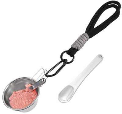 Camp -Tassen Edelstahl, kleine Teetasse im Freien mit Carabiner Griff, Wanderbecher im Freien, Campingbecher für Rucksackwanderungen im Freien.