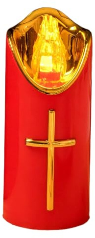 Flameless Led Candles, Battery Powered Memorial Lights, Animal Remembrance Candles with Soft Flicker Glow, Electric Grave Lamps with Safe Weather Resistant, Remembrance Supplies, for Garden Yard